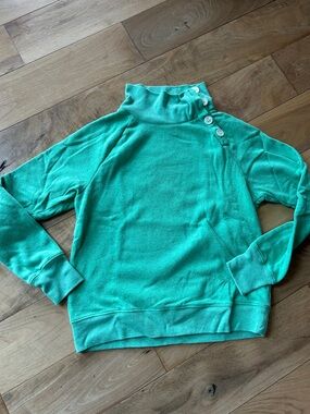 J Crew Women's Button-Neck Pullover Sweatshirt, size XS